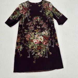 Dolce Gabbana Key and Roses dress IT 46